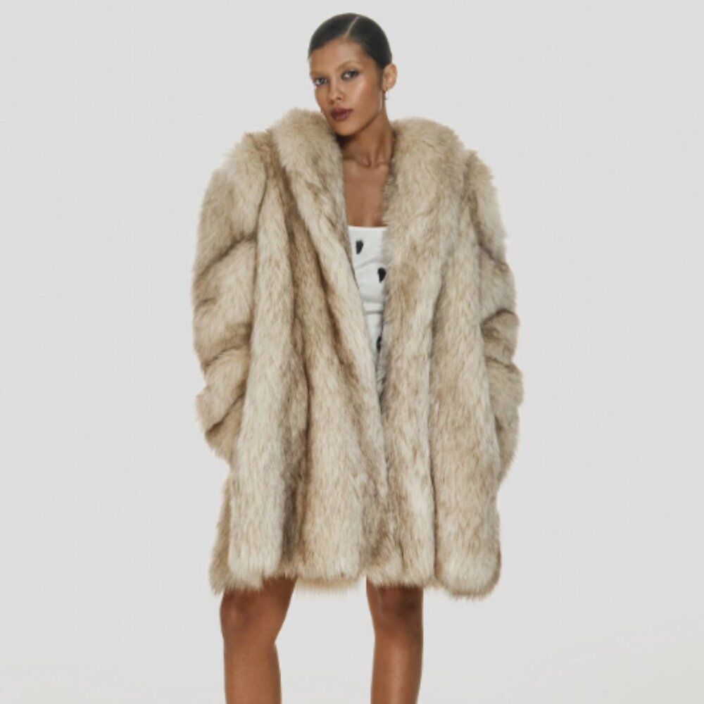 Cultnaked Purrr coat in XXS-S